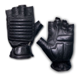 Guanto tattico in pelle colore Nero - UD