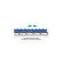 Rail Picatinny/Weaver da 8 slot per Guardamano UTG Leapers modello PRO Keymod - LEAPERS UTG